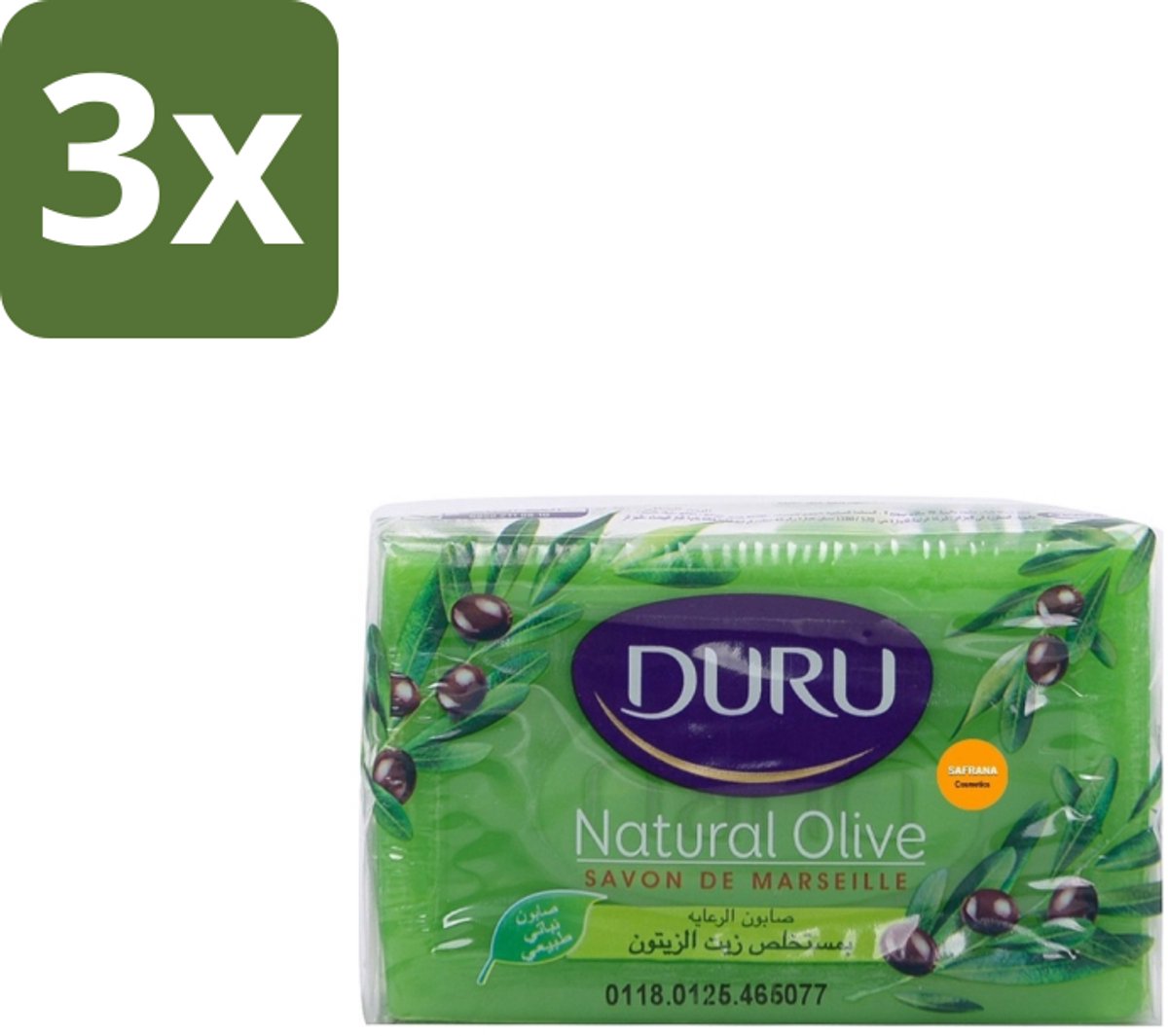 Duru – Zeep – Olijf & Glycerine – 150 g - Bulkverpakking - 3 stuks