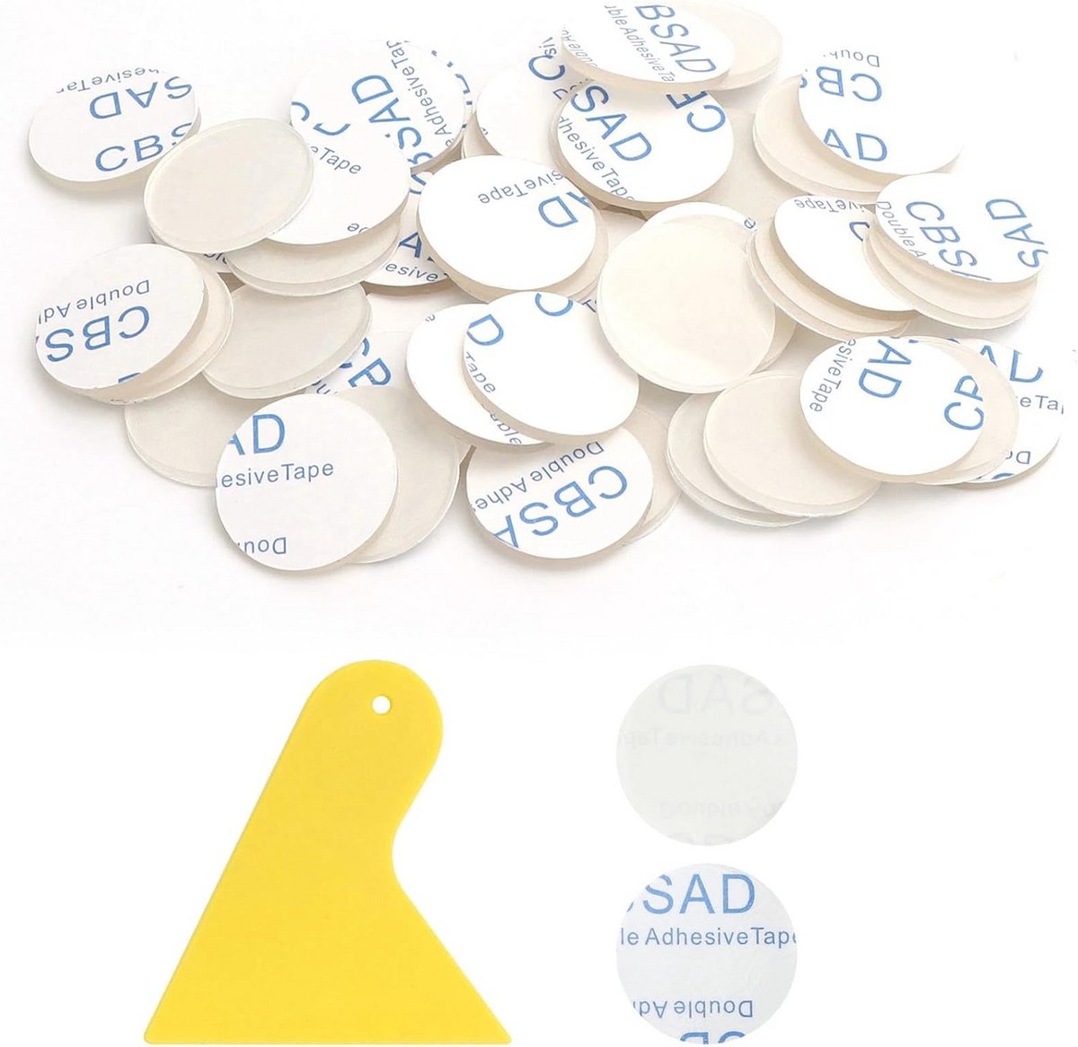 50 Stuks Zelfklevende Rubber Dopjes voor Glasplaten en Meubels 25 mm Transparant