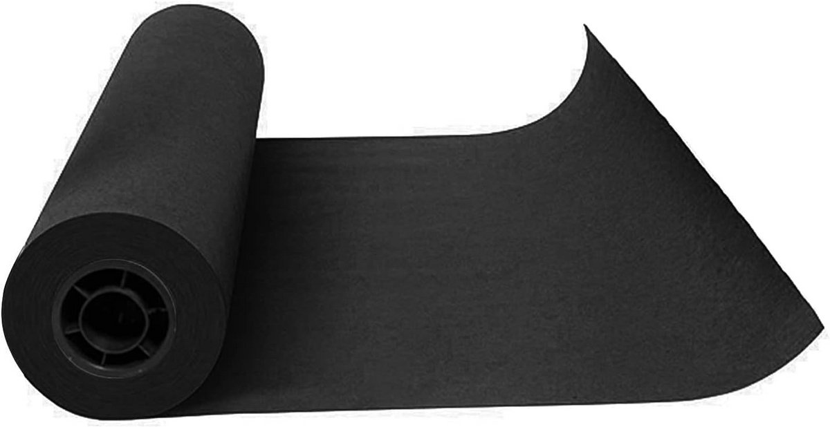 Grote Rol Zwart Kraft Inpakpapier - Extra Lang en Stevig Knutselpapier