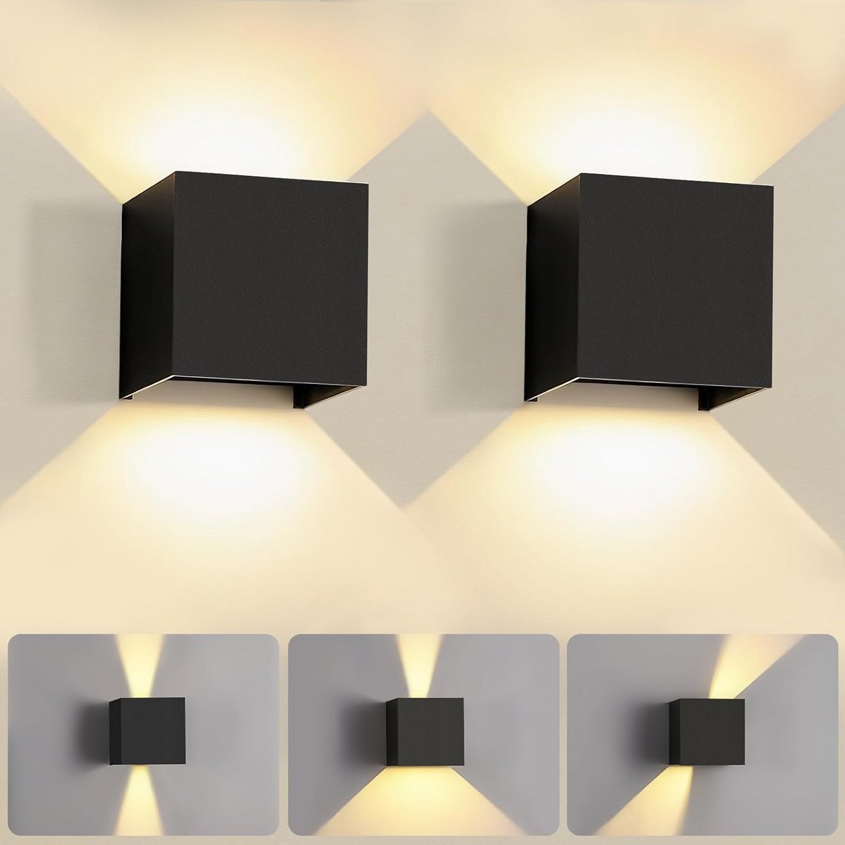 Verstelbare LED Wandlamp Binnen en Buiten - Aluminium - Warmwit Licht