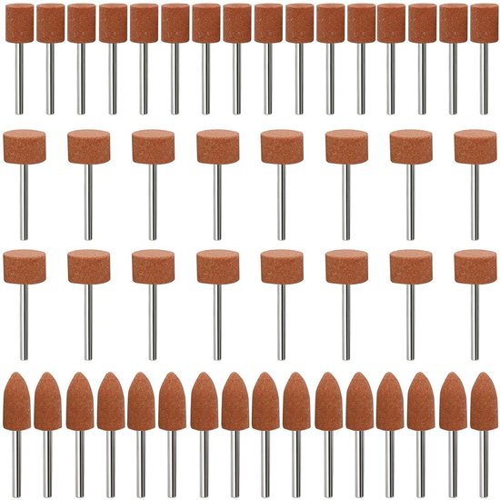 Slijppuntset 48 Stuks Slijpstiften 3 Mm Schacht Cilinder polijstbits slijppuntset-48-stuks-slijpstiften-3-mm-schacht-cilinder-polijstbits