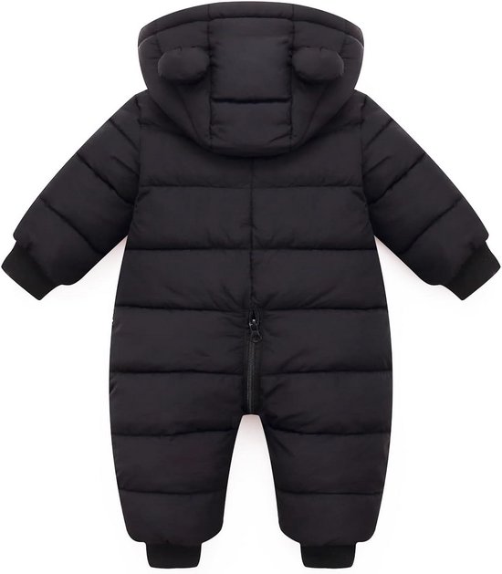 Warme Baby Winter Jumpsuit met Capuchon voor Jongens en Meisjes - Fleece Sneeuwpak 0-18 Maanden — afbeelding 5