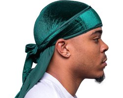 Luxe Fluweel Durag voor Langdurige Golven - Zacht met Brede Lange Banden
