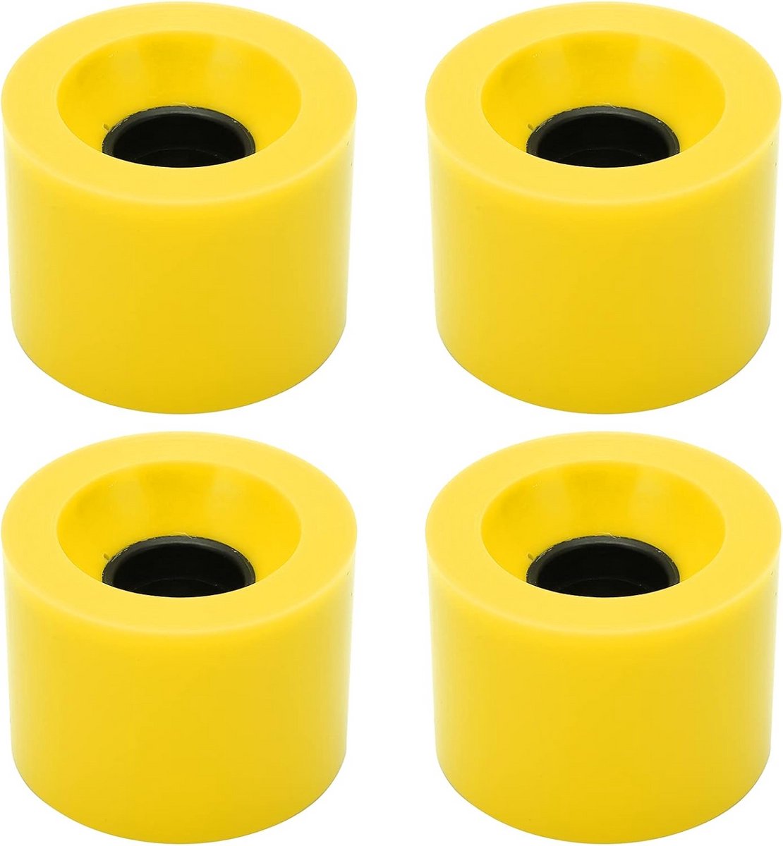 Set van 4 Skateboard Wielen Cruiser Longboard Vervangingswielen 60mm 78A Geel