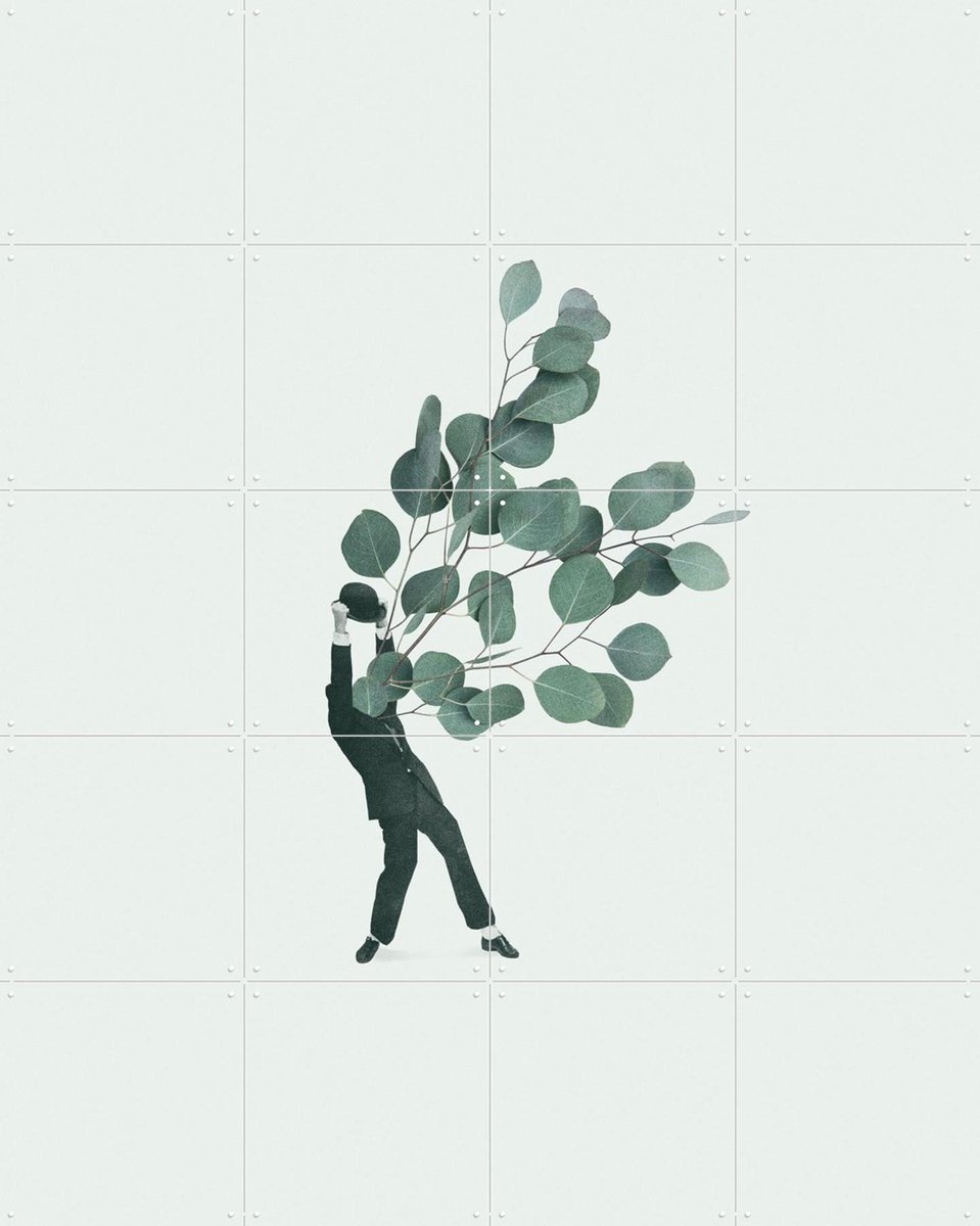 IXXI The extravert, Maarten Léon & Various - 80 x 100 cm - Gratis ophangtool - Grote wanddecoratie en posters - Grafisch Ontwerp, Minimalisme