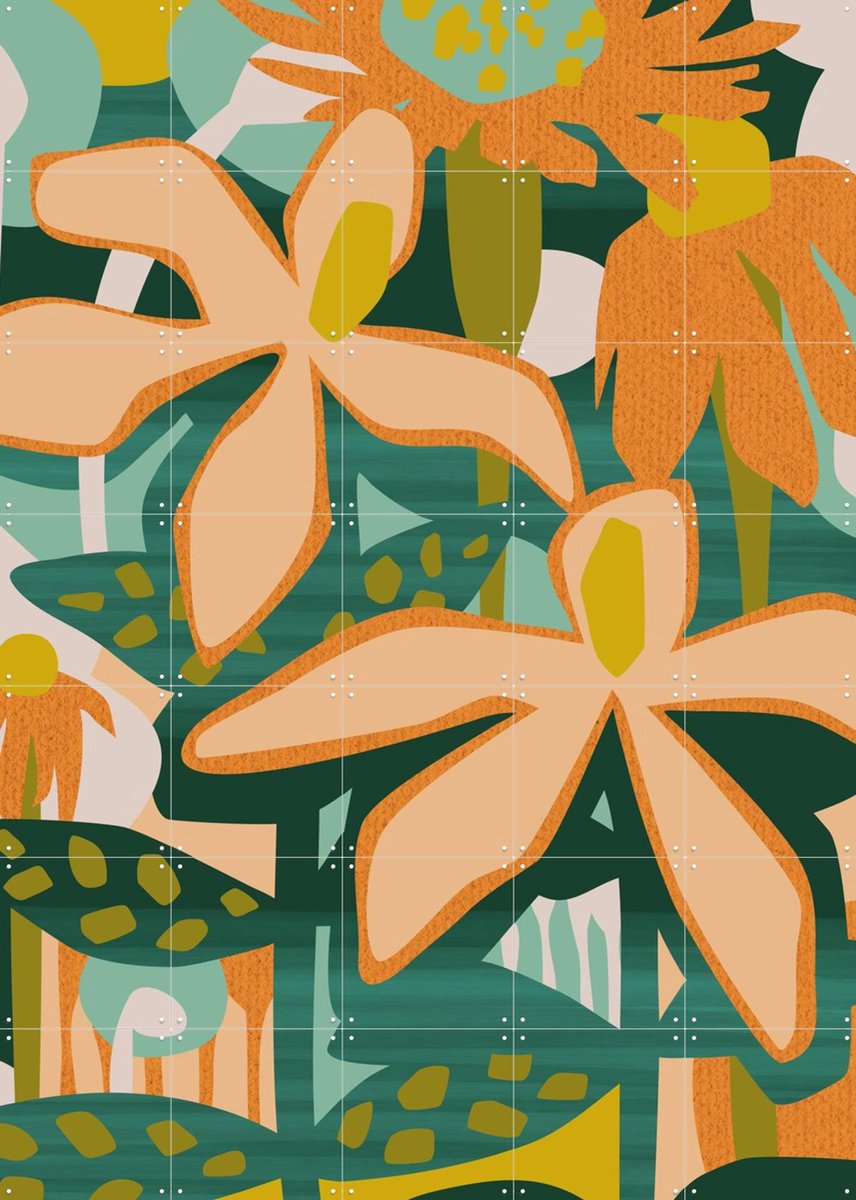 IXXI Color Your Life, Megan Gallagher - 100 x 140 cm - Gratis ophangtool - Grote wanddecoratie en posters - Digitale Kunst, Kleurrijk, Illustraties