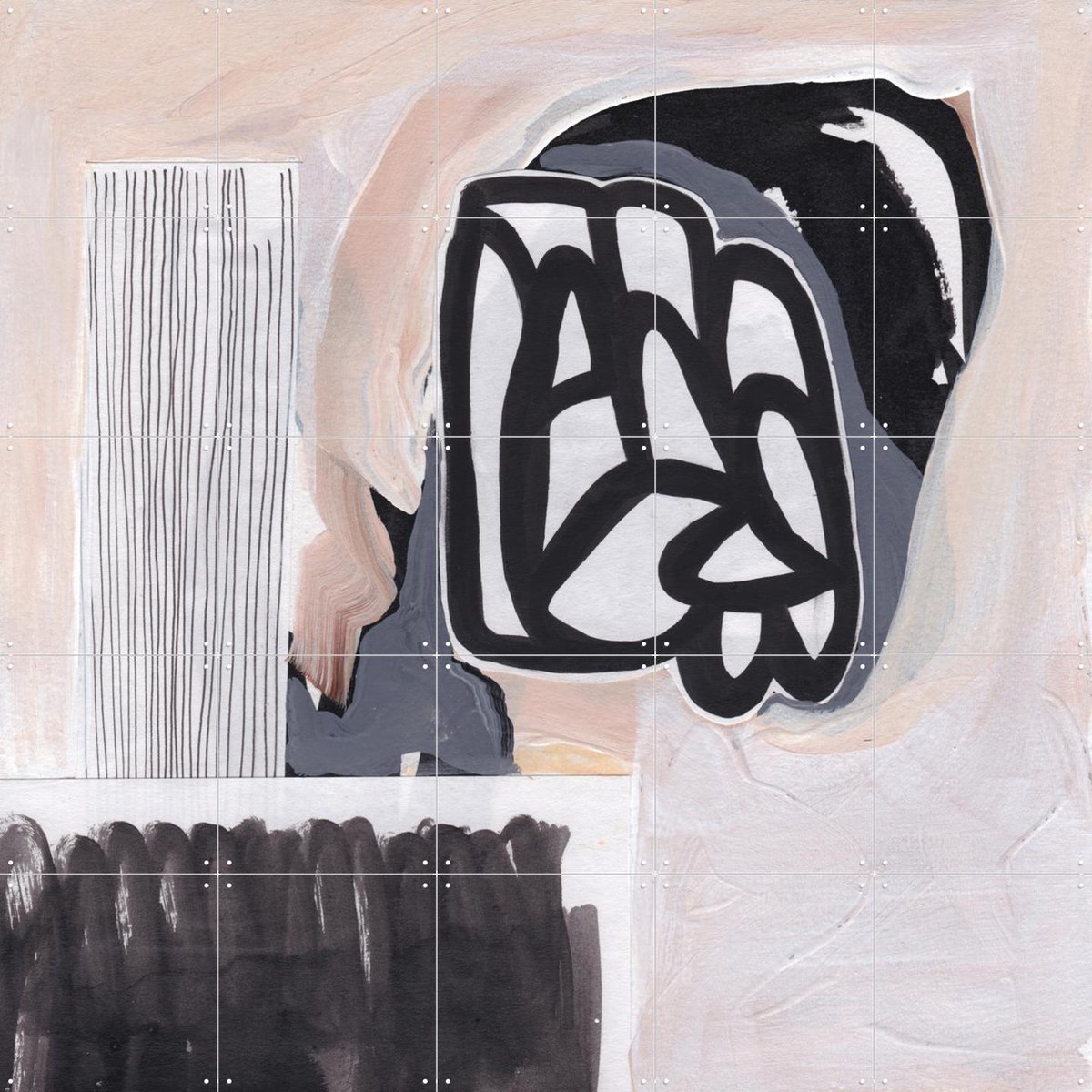 IXXI There's More Than Just Black & White, Henriette Visscher - 100 x 100 cm - Gratis ophangtool - Grote wanddecoratie en posters - Grafisch Ontwerp