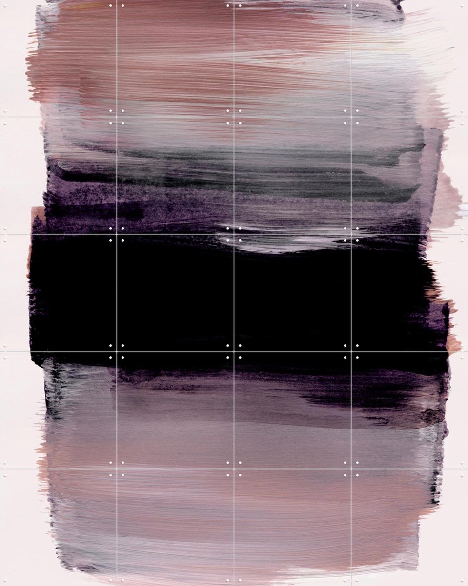 IXXI Abstract Brush Strokes 159X, Mareike Böhmer - 80 x 100 cm - Gratis ophangtool - Grote wanddecoratie en posters - Abstract, Minimalisme