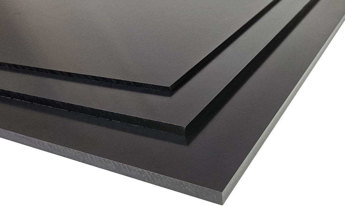 Hard PVC Plaat Zwart/Wit/Grijs (1-10mm) - Sterke Kunststof Plaat voor Bouw en Bekleding