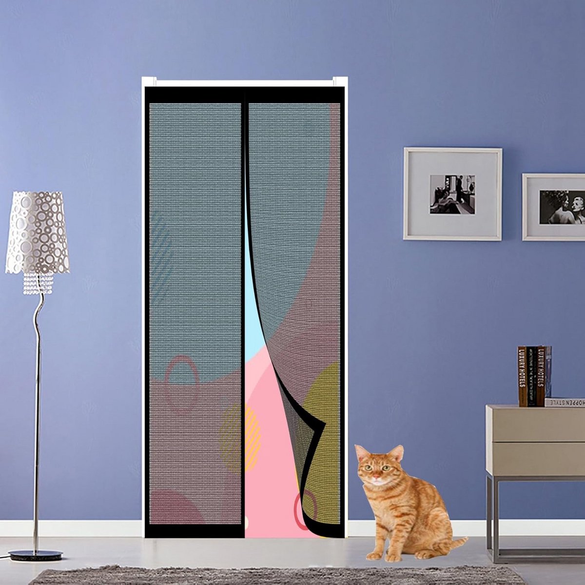 Magnetisch Vliegengordijn met Automatische Sluiting voor Balkon- en Terrasdeuren - Zwart