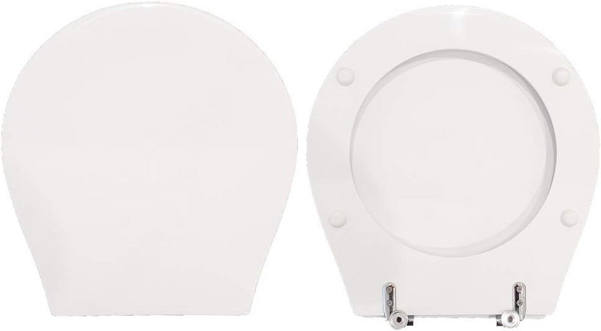 Hout Gecoate Toiletzitting met Polyesterhars Coating Wit