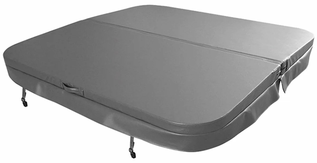 W'eau spacover 200 x 200 cm - Grijs - Radius 18 cm