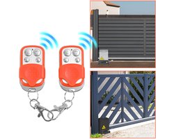 2X Universele Afstandsbediening - Garagedeur Opener & Elektronische Poortopener schuifpoort - Handzender - Garagedeuropeners - Garagepoort Opener