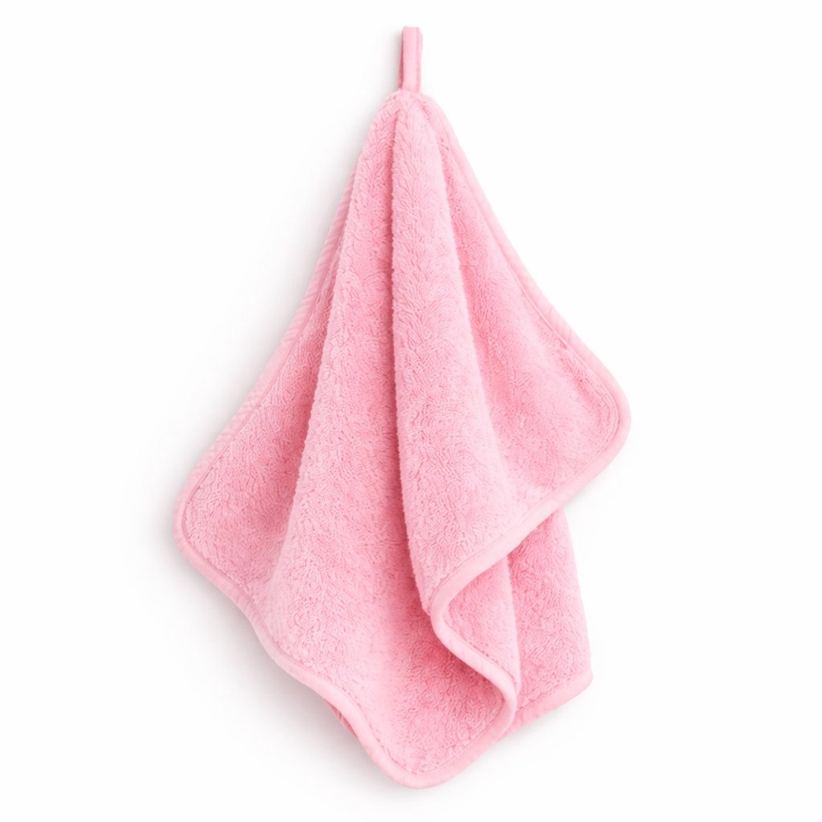 NEW BABY - Badcape - baby badhanddoek 40x30 cm roze katoen - badstof - hypoallergeen - pasgeborene - verzorging - handdoek