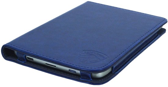 Luxe Hoesje Geschikt voor Pocketbook Touch HD 3 Hoes Cover Marine Blauw van Luxe — afbeelding 3