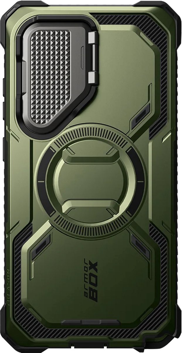 i-Blason, MagSafe Hoes Geschikt voor Samsung Galaxy S25 Ultra Serie ArmorBox Volledige Bescherming, Groen