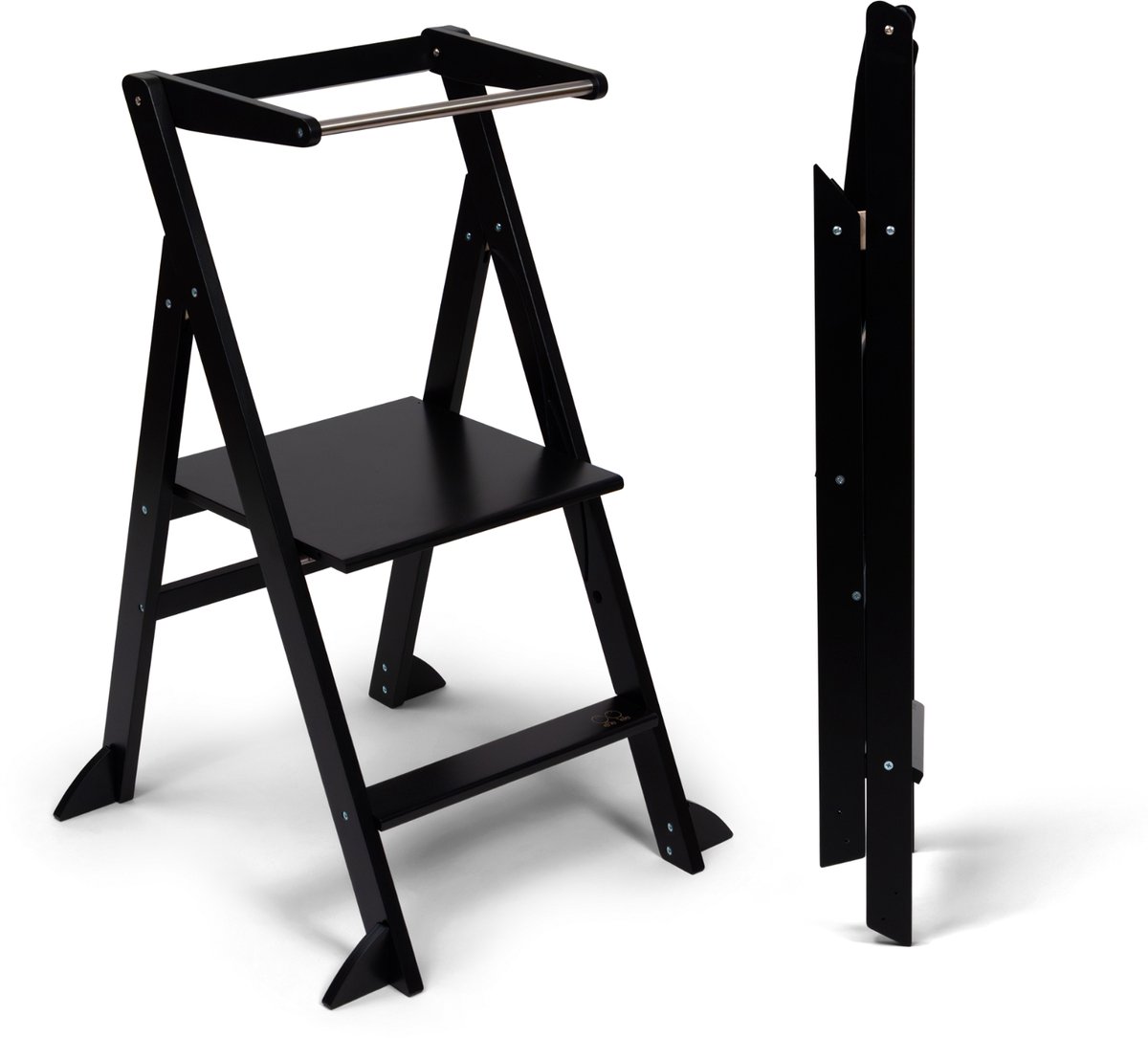 Ette Tete STEP’n’FOLD met extra support– Opvouwbare leertoren - Black