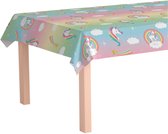 Plastic tafelkleed Eenhoorn Party 137 x 213 cm