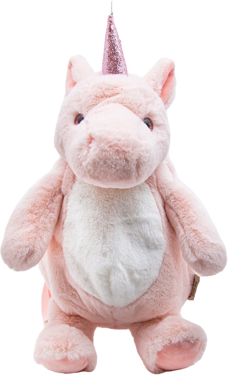 Cute since 1999 - Knuffel Rugzak - Eenhoorn Rugzak - Boekentas kleuter - Mode rugtas voor meisje van 3jaar - 42x25cm