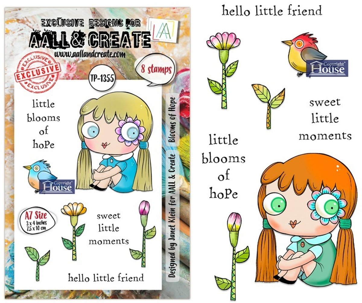 Aall & Create clearstamps A7 - Blooms of hope
