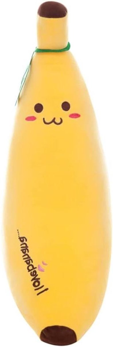 Pluche Schattig Knuffelkussen Fruit Poppenvormig Zacht Kussen - Lang Speelgoed voor Kinderen - Verjaardagscadeau