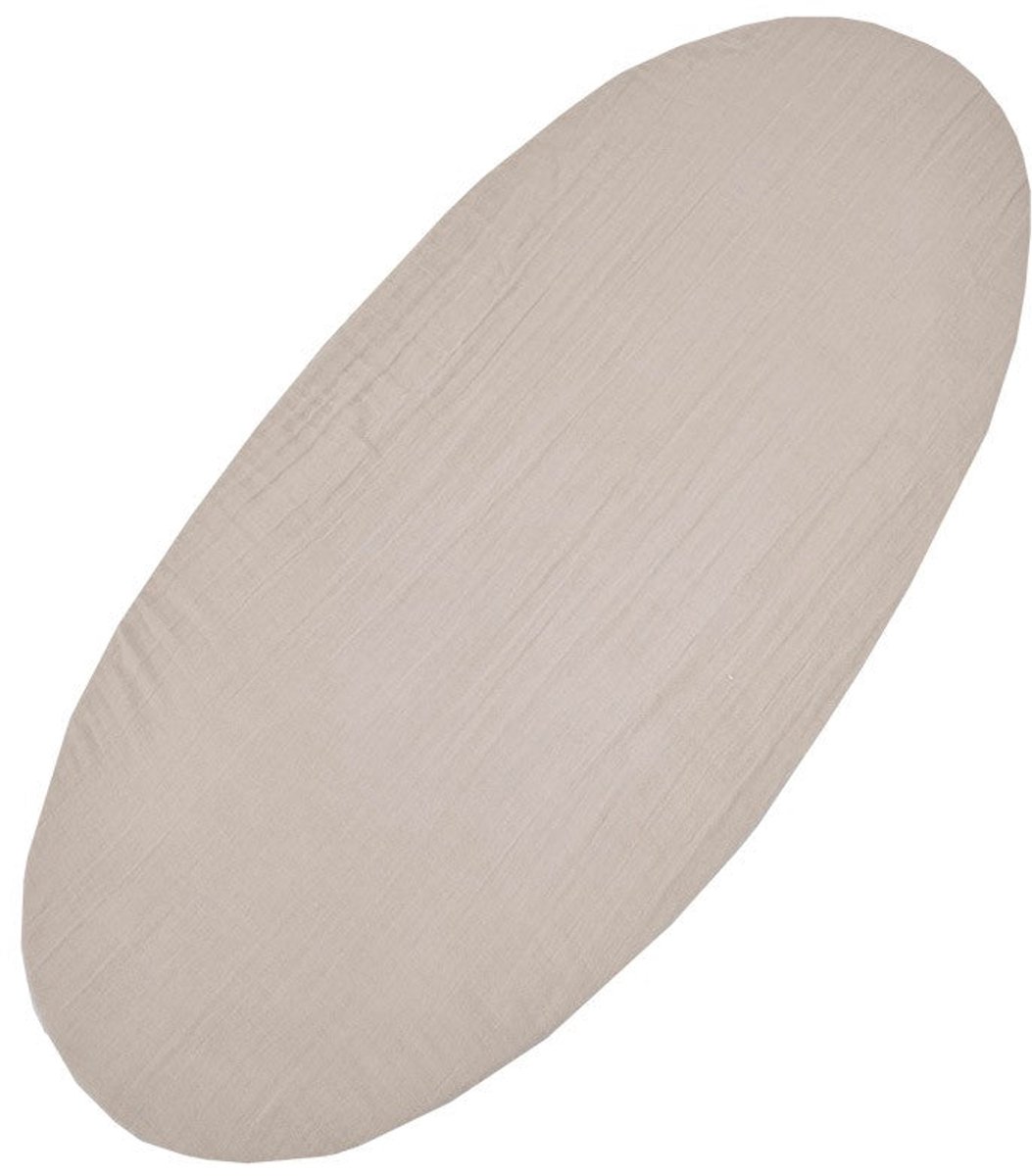 Muslin sheet with elastic band 40 x 80 cm, Rose Pink
