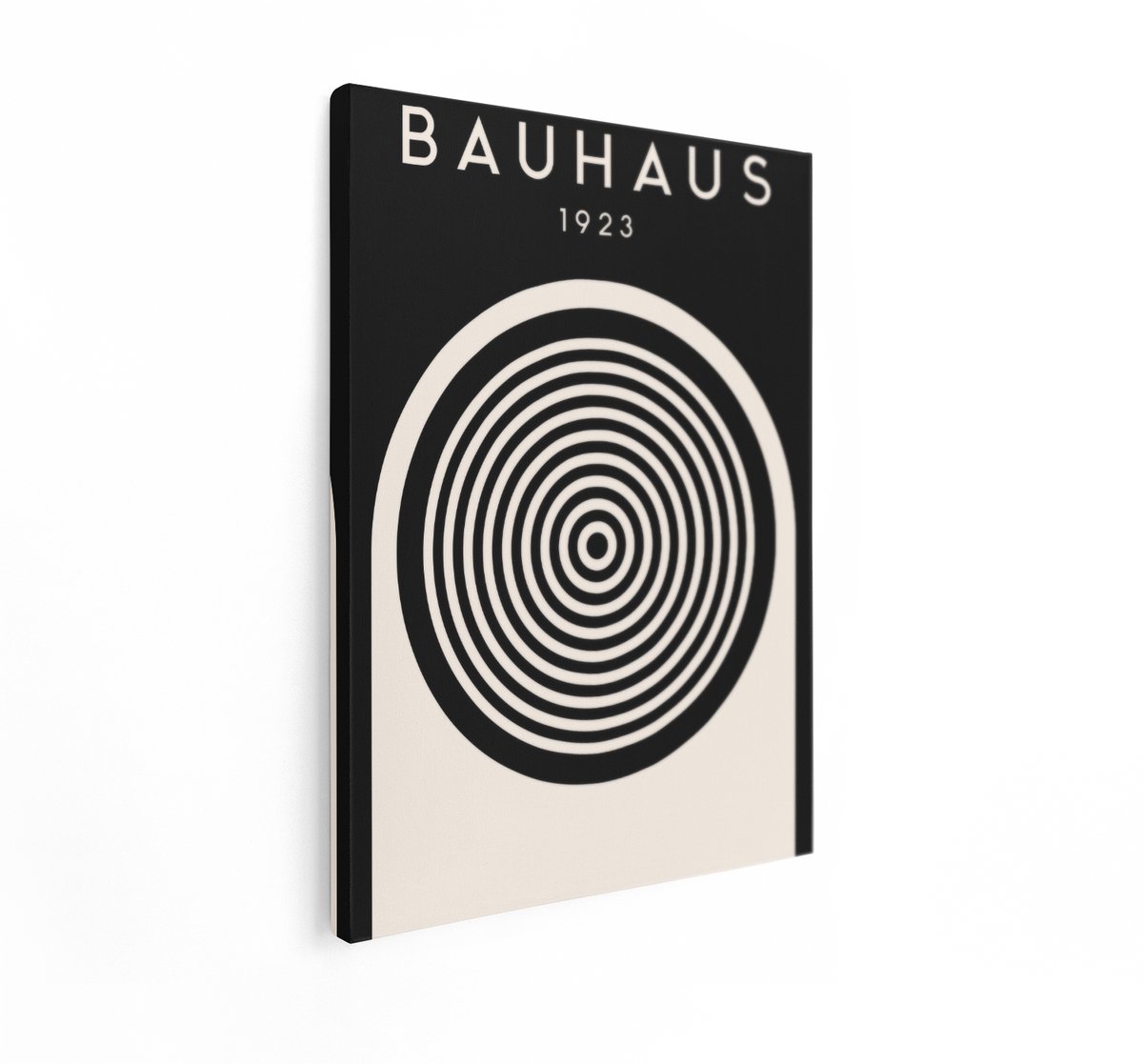 Artaza Canvas Schilderij Bauhaus Poster - 30x40 cm - Wanddecoratie Abstract - Muurdecorati