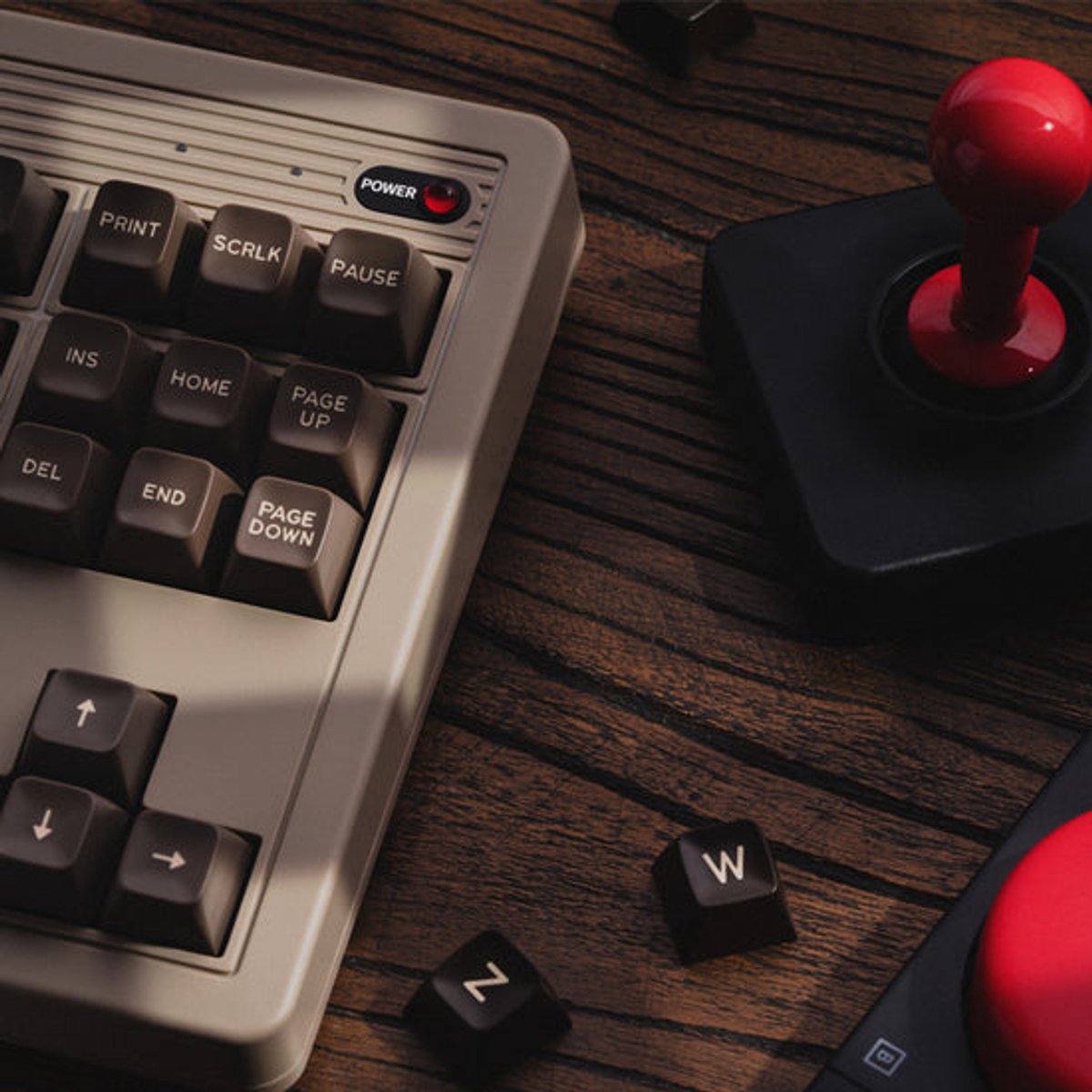 8Bitdo C64 Edition toetsenbord Gamen USB + RF Wireless + Bluetooth QWERTY Brits Engels Grijs thumbnail 6