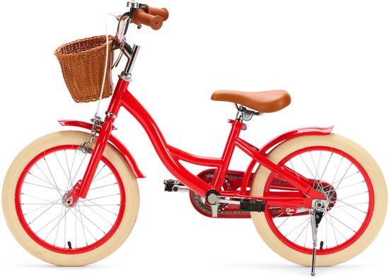 Generation Blanco 16 inch Rood - Kinderfiets met Mandje van Popal — afbeelding 4