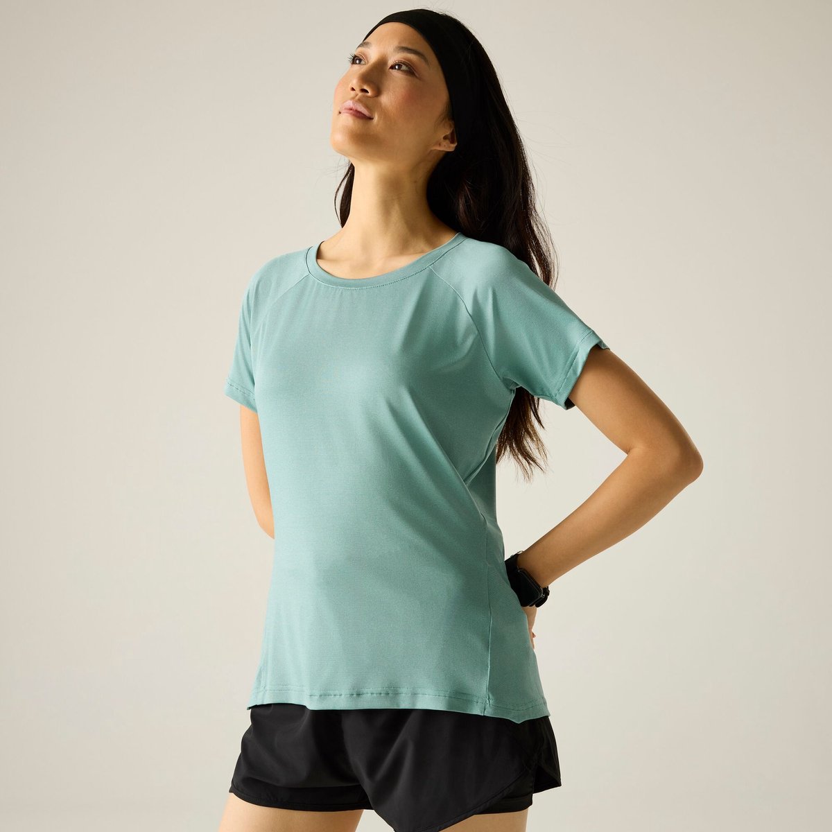 Dames Limonite T-shirt met korte mouwen en gemêleerde print Grenate