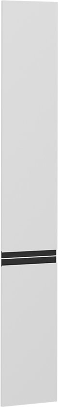Vicco R-Line Façade de cuisine – 29.6 x 196.2 cm façade de meuble pour la haute armoire à pharmacie Blanc