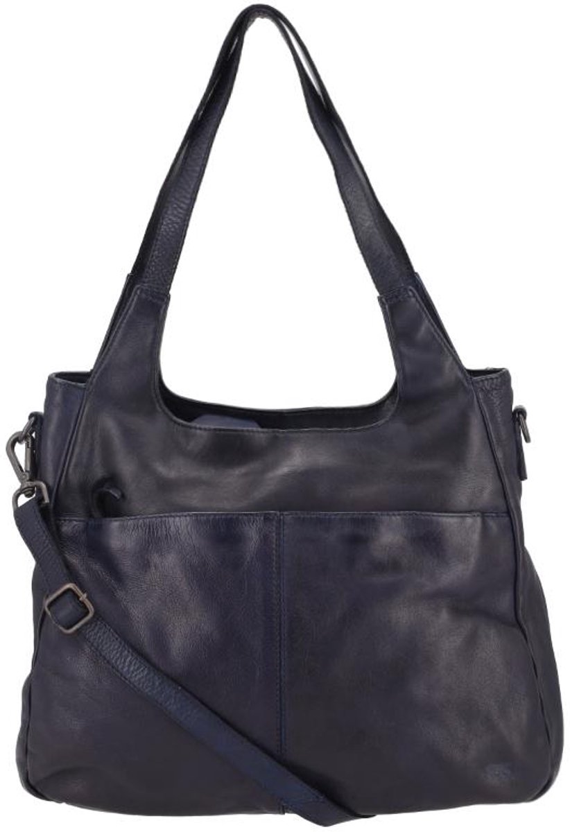 Bear Design Els Medium Schoudertas Dames - Leer - Blauw