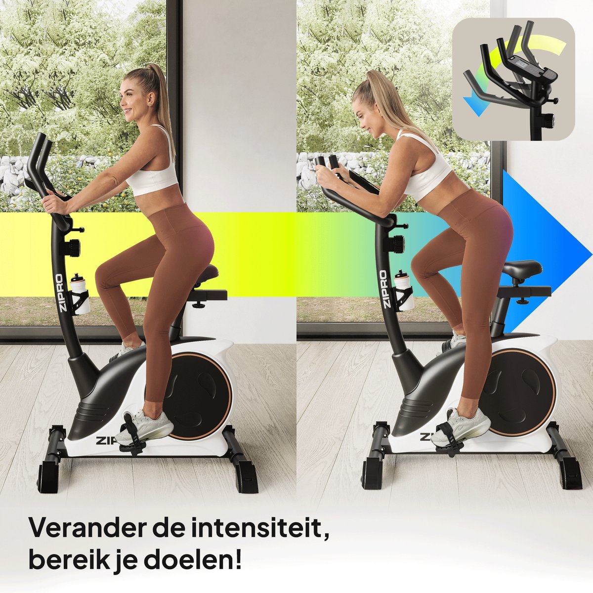 Zipro Nitro RS Hometrainer Magnetisch met Hartslagsensoren - afbeelding 3