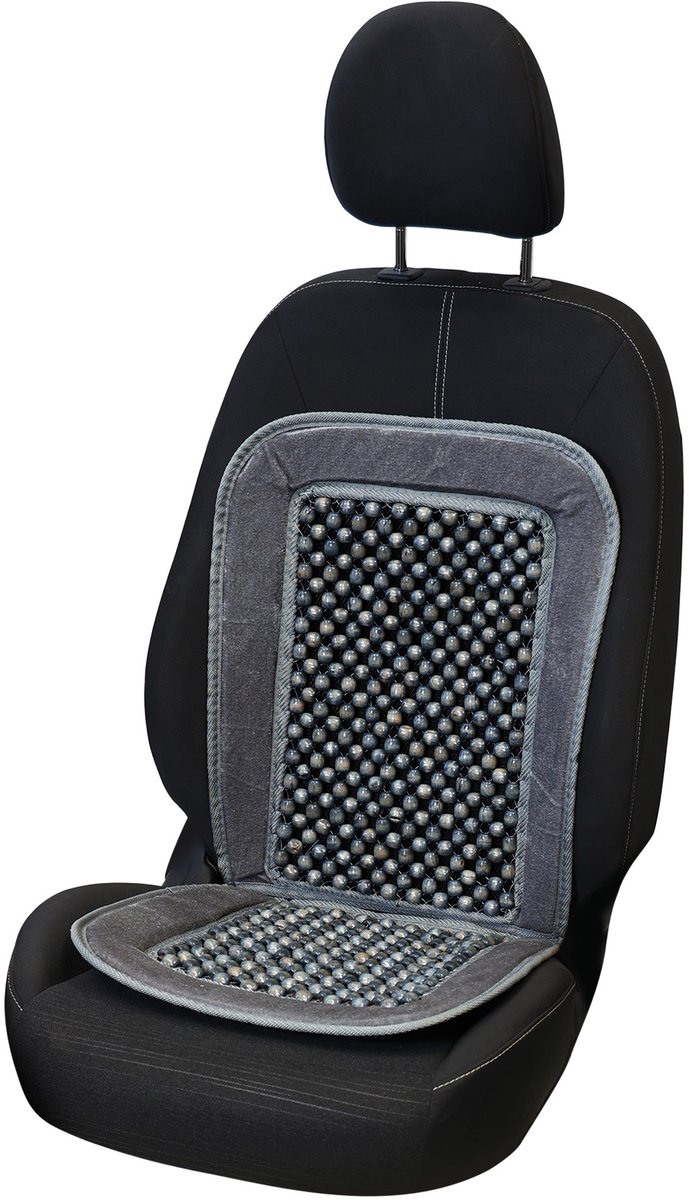 ebuyerfix Houten Kralen Zitting voor Auto/Bestelwagen/Taxi Auto Seat Pad met Houten Kralen, Kralen Stoel Cover Rugsteun Minder Pijnlijk Op Lange Drive