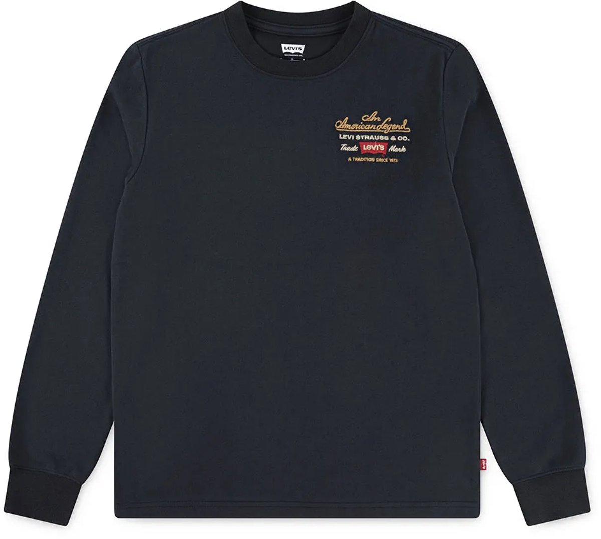 Levi´s ® Kids Legendary T-shirt Met Lange Mouwen 16 Years Kinderen Zwart