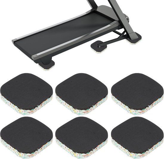 6pcs Treadmill Mat 10x10x2cm High Density Foam Anti Vibration Pad 6pcs-treadmill-mat-10x10x2cm-high-density-foam-anti-vibration-pad