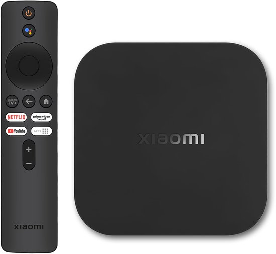Xiaomi TV Box S 2nd Gen 4K Android Streaming Box | Chromecast & Bluetooth 5.2 | Dual Wi-Fi | 2 GB RAM + 8 GB ROM | Mijia Smart TV Box met IR-afstandsbediening