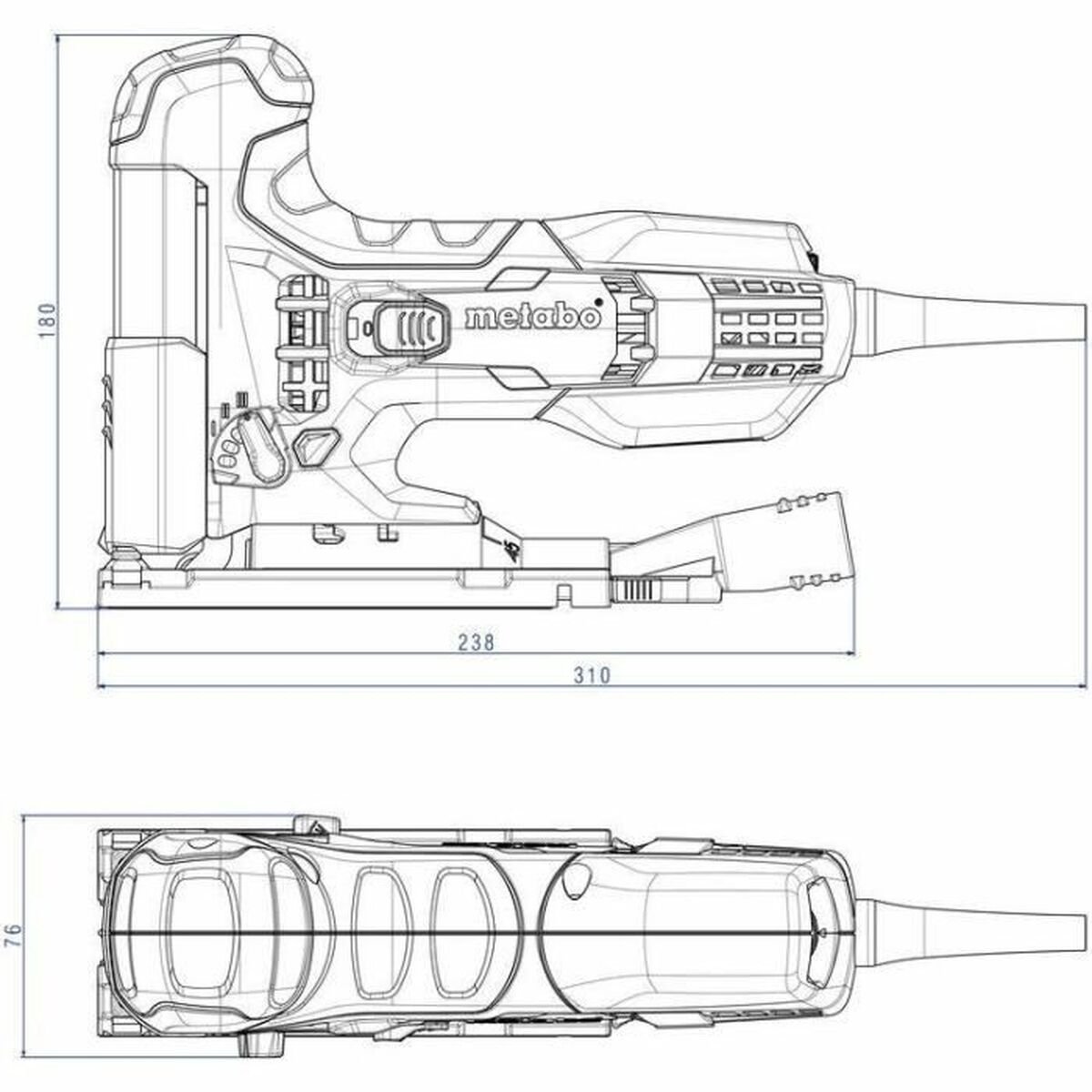 Metabo STE 100 QUICK SET Decoupeerzaag incl. 20 decoupeerzaagbladen in koffer - 710W - T-greep - variabel – foto 2