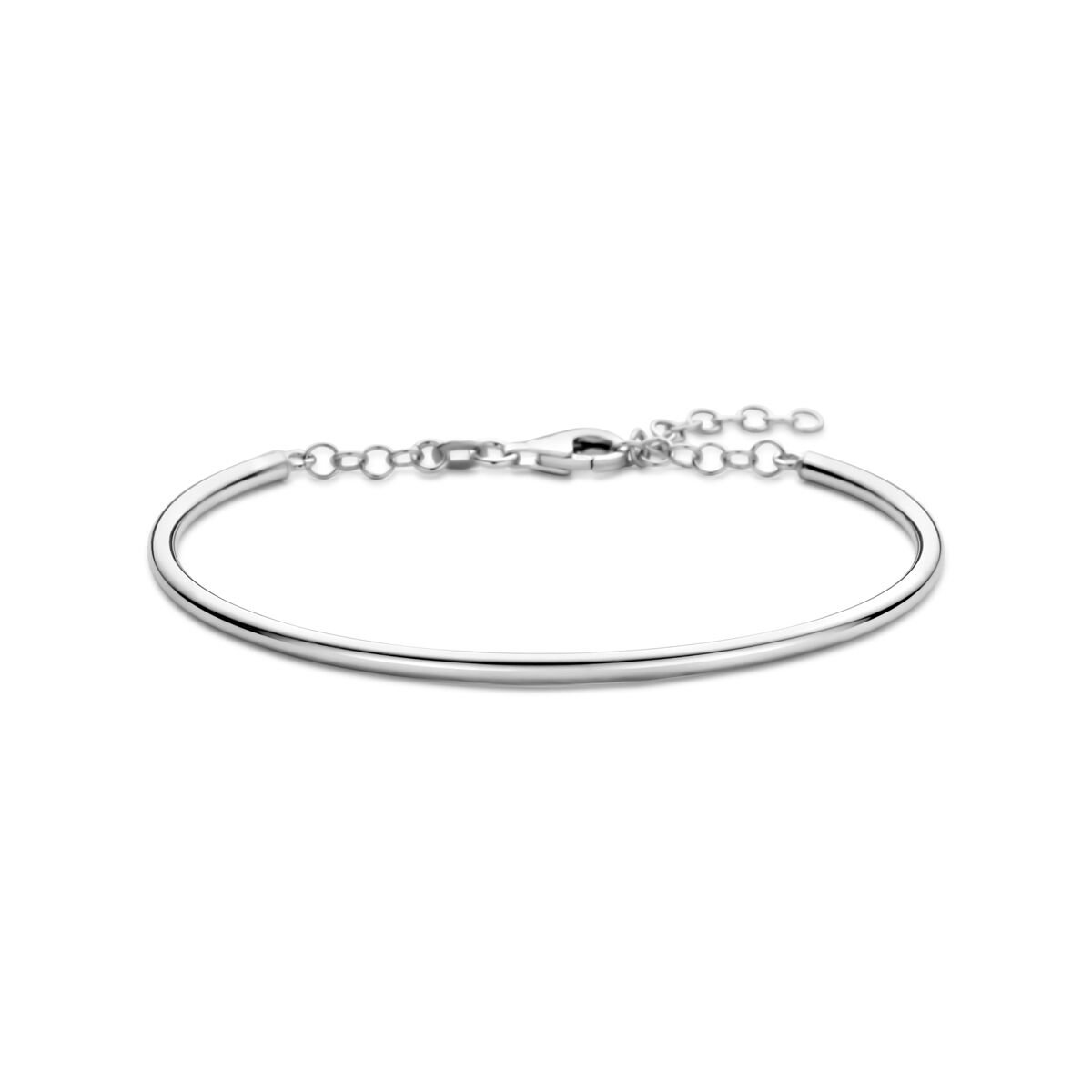 Zilver gerhodineerde armband 65 x 3,3 mm - 1341631