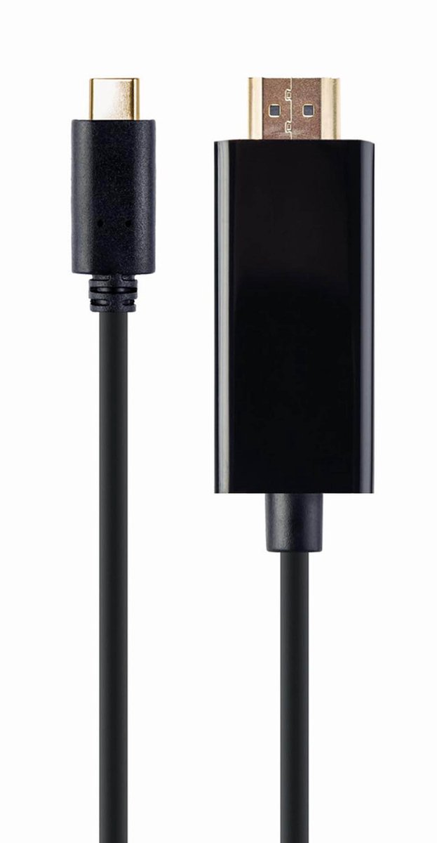 USB-C naar HDMI kabel, 4K 30 Hz, 2 m, zwart