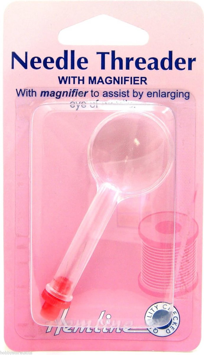 Naaldinrijger met Vergrootglas - Assortiment voor Handmatig Naaien