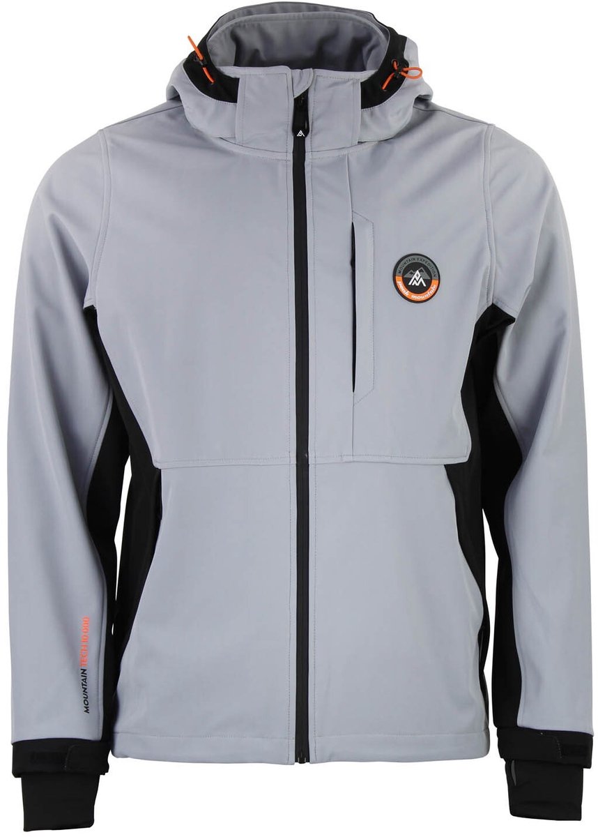 Softshell jack met mesh voering Peak Mountain Cafe Parelgrijs
