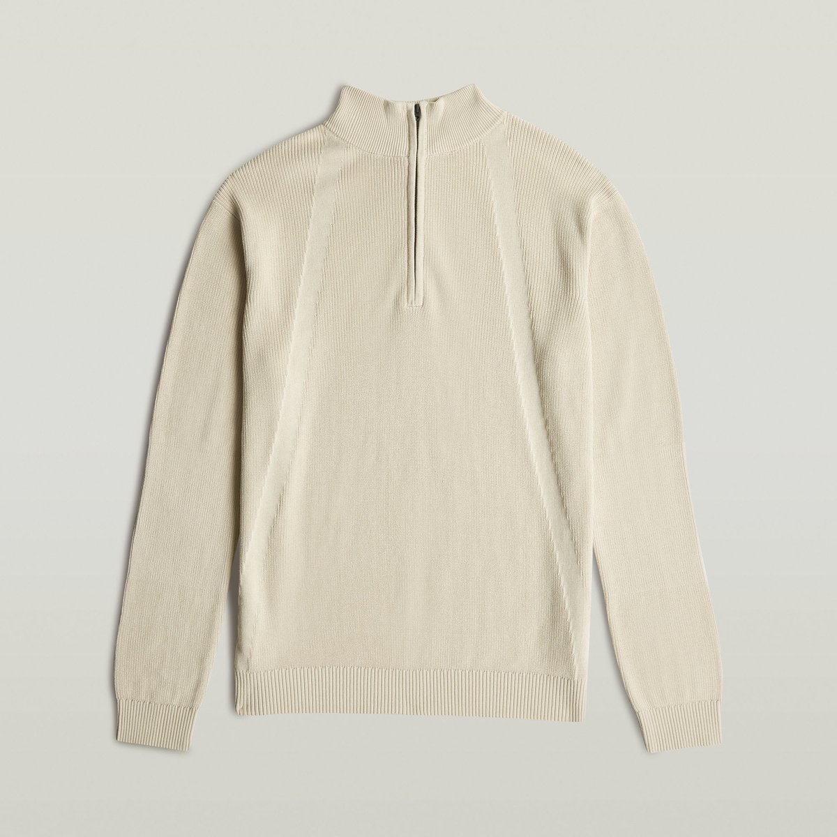 G-Star Raw Structure Half Zip Knit Truien & Vesten Heren Sweater Hoodie Vest- Ecru Creme