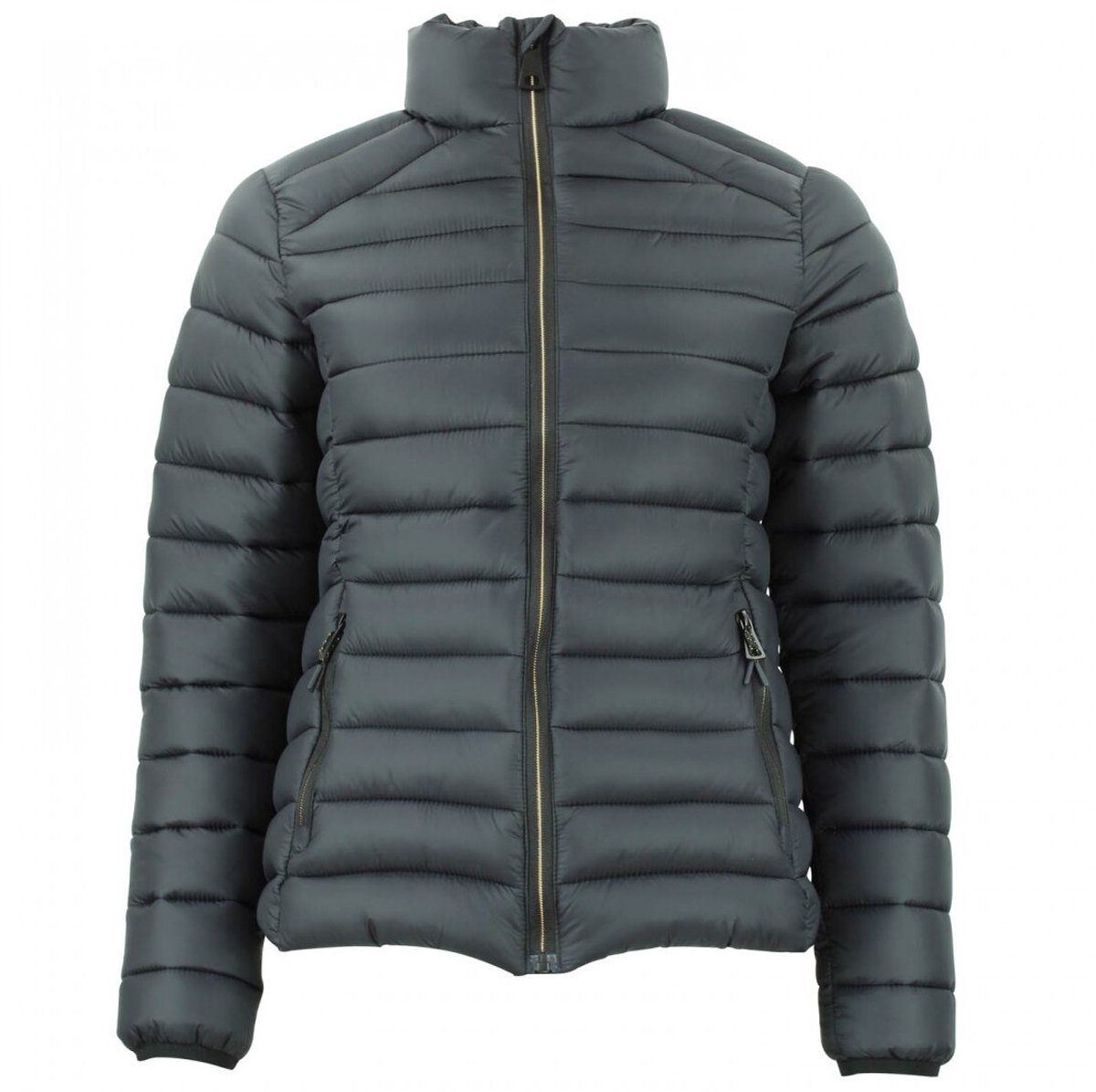 Donsjack zonder capuchon voor dames Peak Mountain Fine Zwart