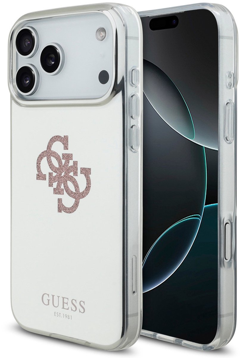 Guess Back cover voor Apple iPhone 17 Pro Max in de kleur Roze