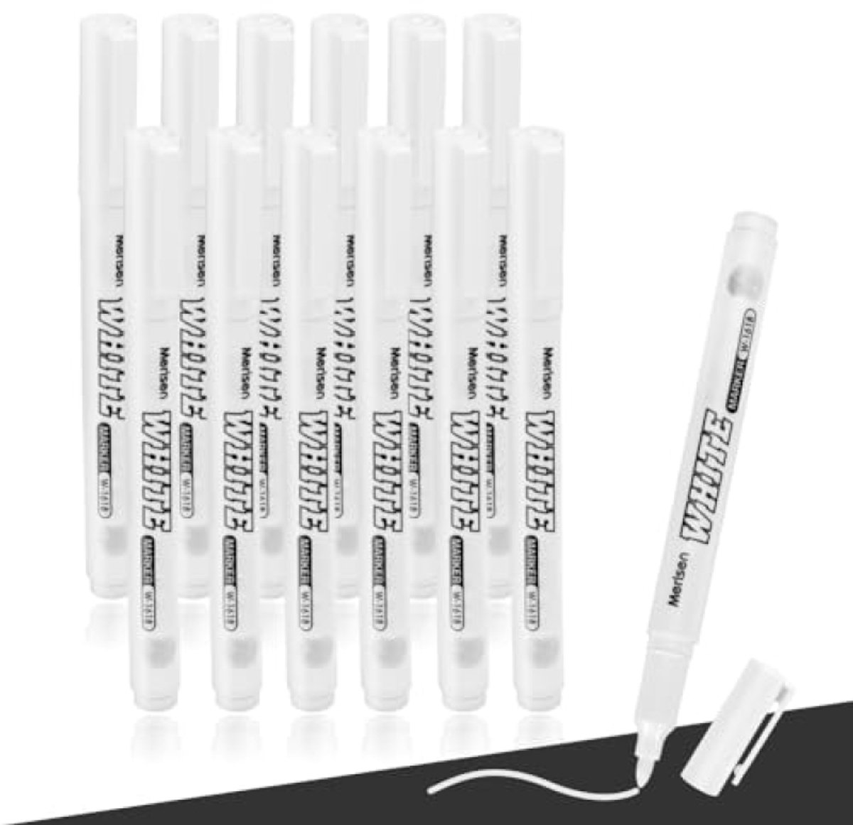 PromoHome acrylmarkerset, 12 stuks permanente stiften voor creatieve projecten