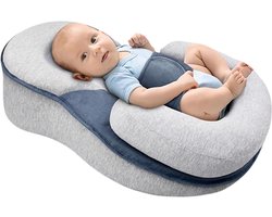 BimbelBoo® Babynestje - Met Reflux Kussen & Slaapwikkel - 0 tot 4 maanden - 60 x 40cm - Katoen