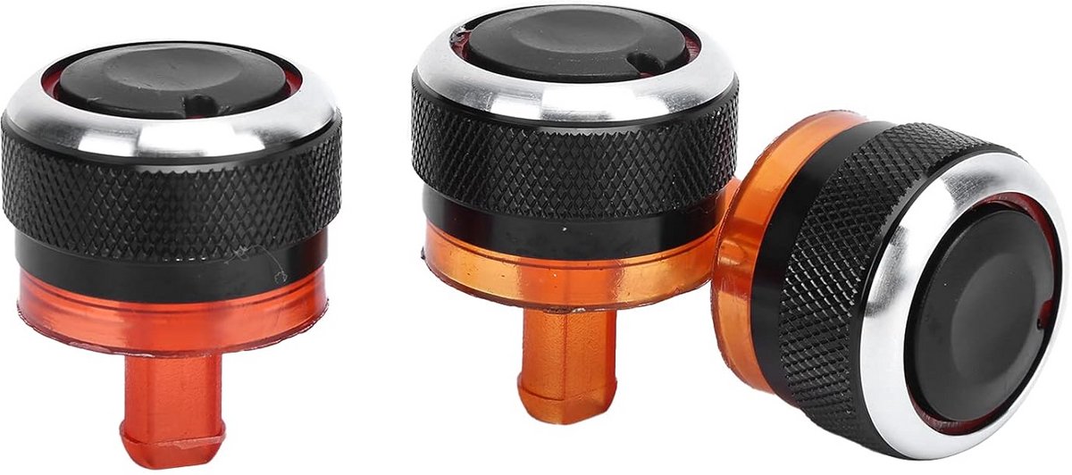 Set van 3 Universele Aluminium Airco Knoppen voor Auto Ventilator en Verwarming