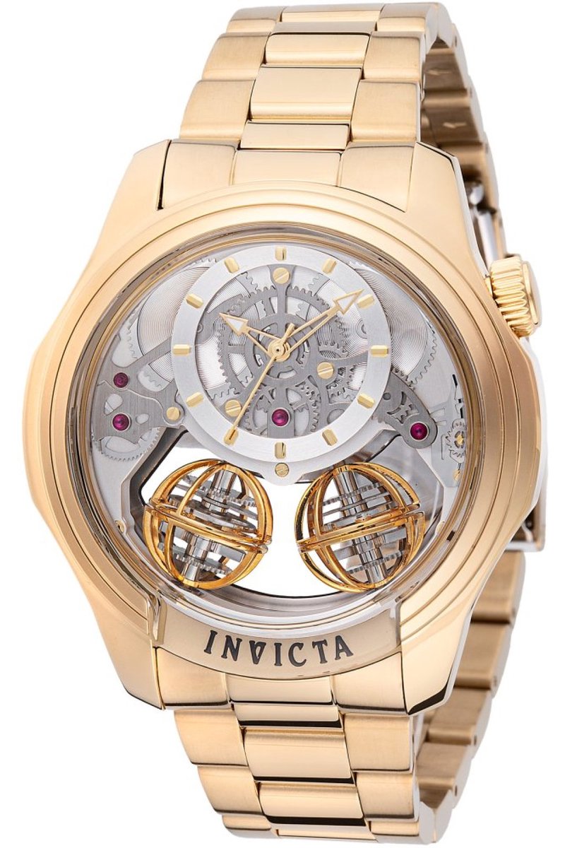 Invicta Specialty 48900 Heren Horloge - Waterdicht - Analoog - Quartz Uurwerk - Roestvrij Staal met zilveren Wijzerplaat - 46mm
