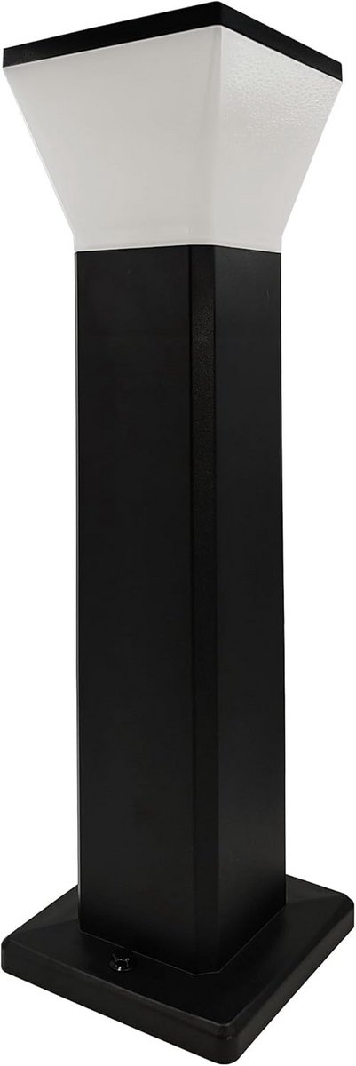 Vierkante LED tuinlamp buiten RVS 57 cm met instelbare kleurtemperatuur